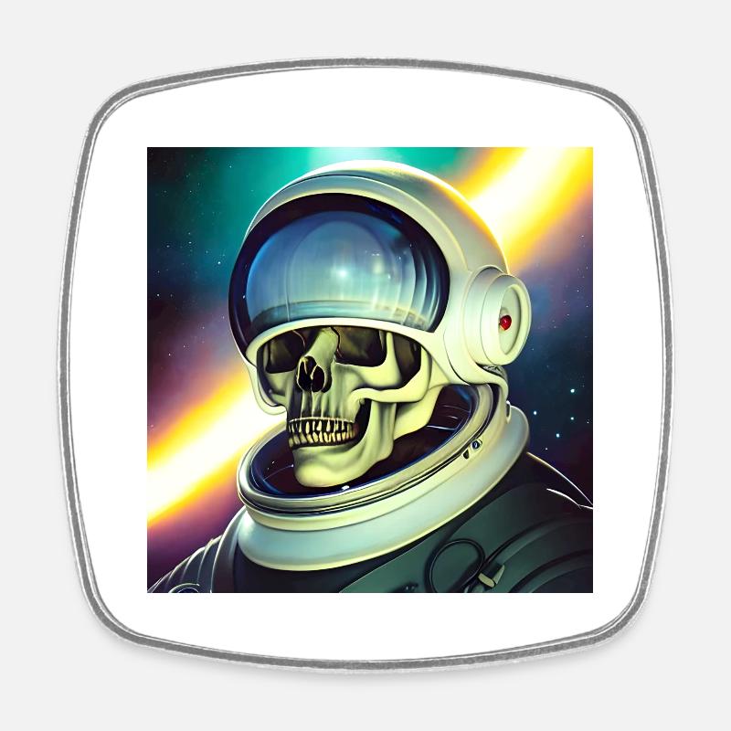 Héros de l’espace - Magnet carré - blanc