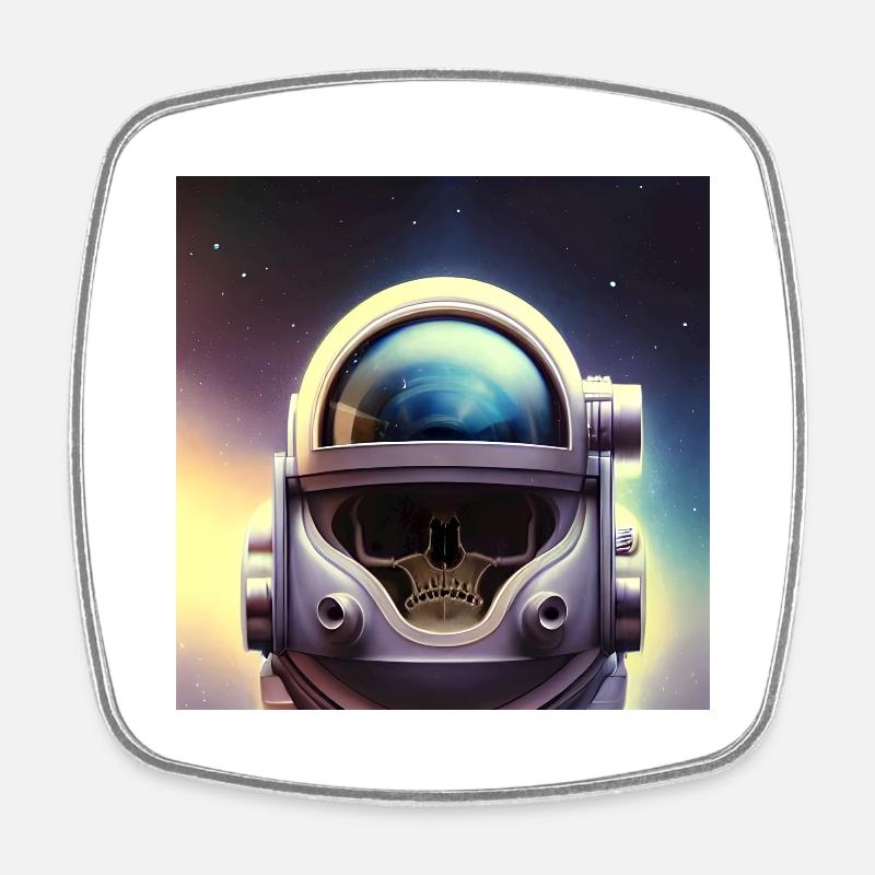 Héros de l’espace - Magnet carré - blanc