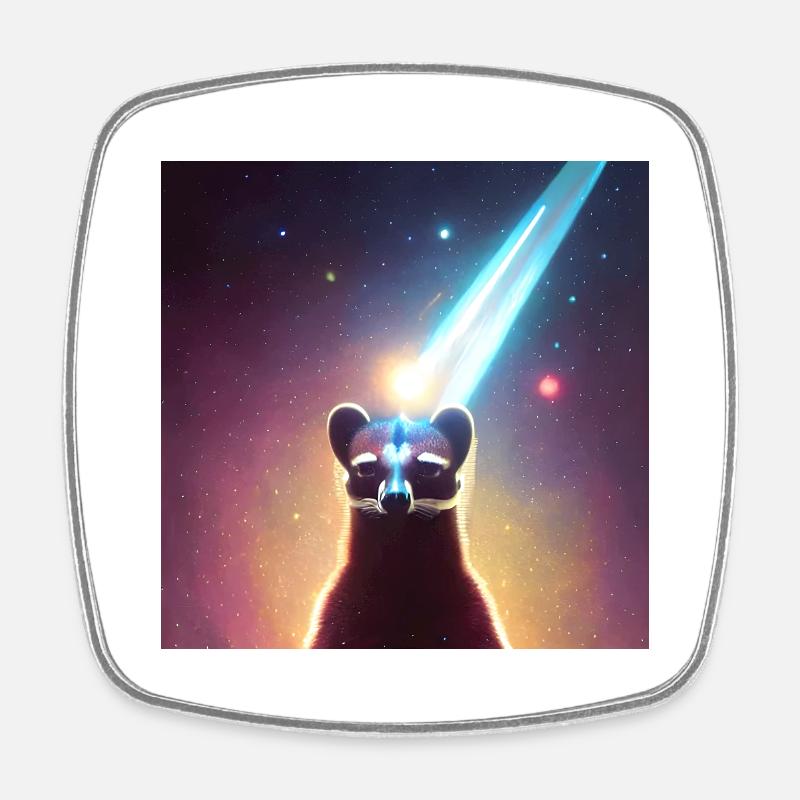 Coati - Magnet carré - blanc