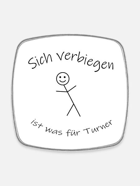 Verbiegen - Viereckiger Kühlschrankmagnet - Weiß