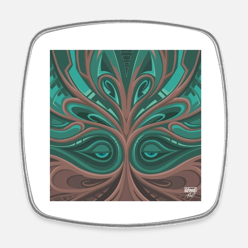Rag X Fluid - Square fridge magnet - white