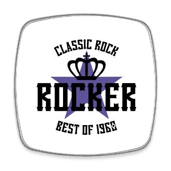 ROCKER STAR BEST OF 1960 - Square fridge magnet - white - Front