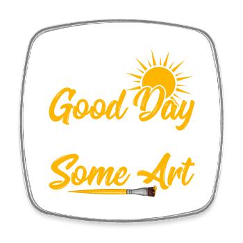 It's A Good Day To Make Some Art Education Artist - Viereckiger Kühlschrankmagnet - Weiß - Vorne