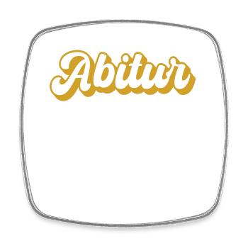 Abitur 2023 Abi Schule Geschenk - Viereckiger Kühlschrankmagnet - Weiß - Vorne
