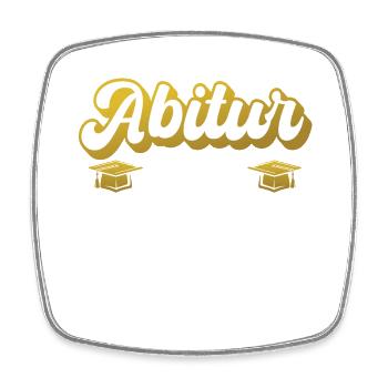 Abitur 2024 Abi Geschenk - Viereckiger Kühlschrankmagnet - Weiß - Vorne