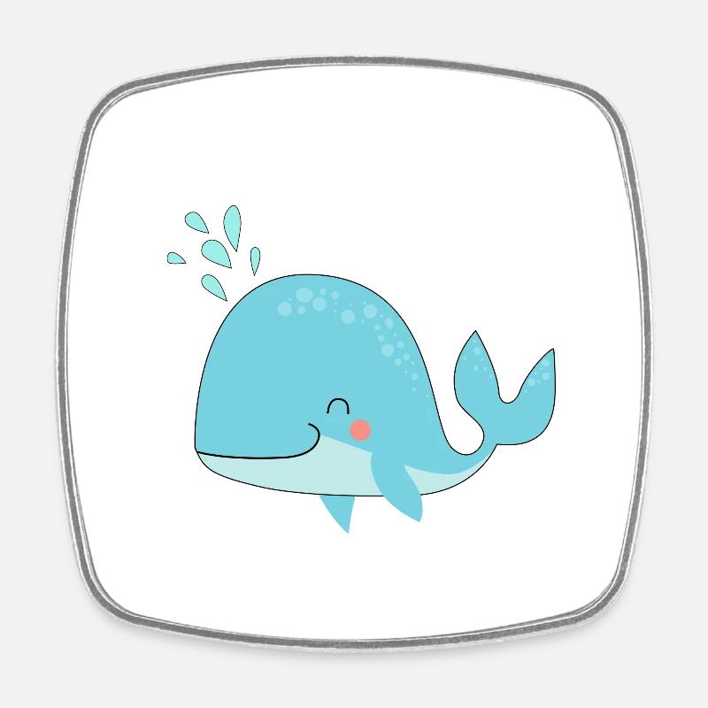 sweet choice - Square fridge magnet - white