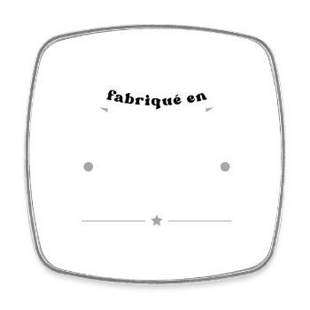 fabriqué en 2005 - Magnet carré - blanc - Devant