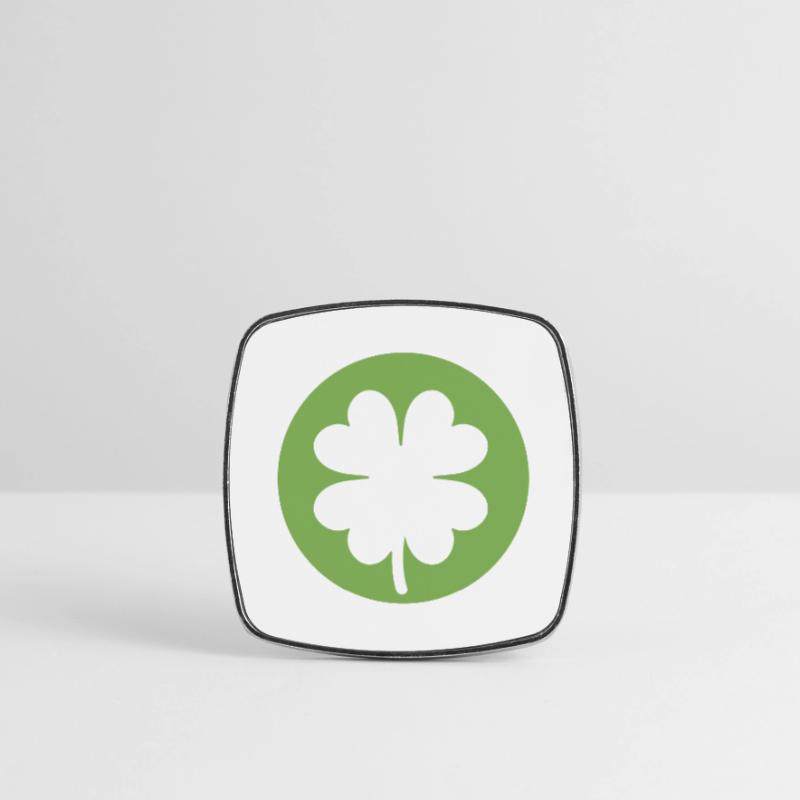 Trèfle vert pour la Saint-Patrick Magnet carré