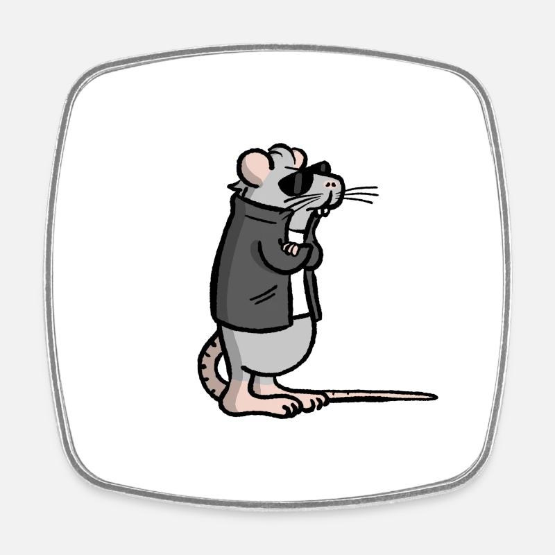 Rodent without a cause. - Square fridge magnet - white