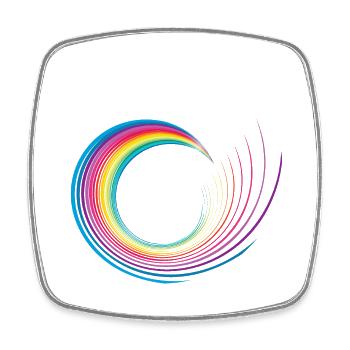 Rainbow soul LGBTQ Geschenkidee - Viereckiger Kühlschrankmagnet - Weiß - Vorne