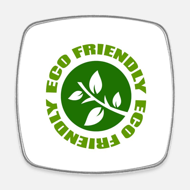 Nature - Square fridge magnet - white