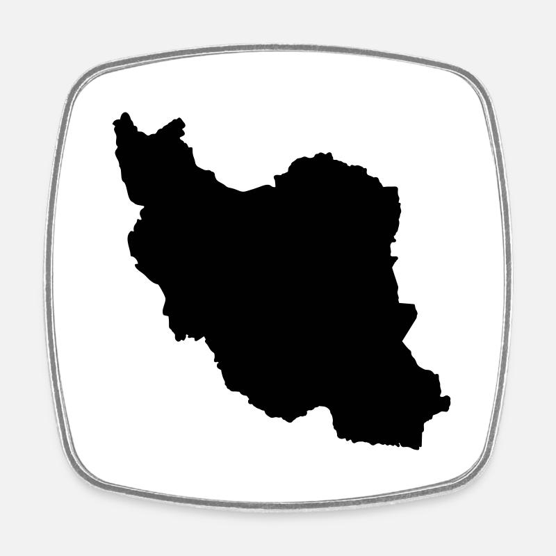 Iran - Square fridge magnet - white