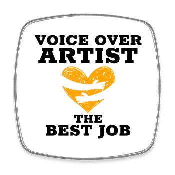 VOA BestJob1b - Square fridge magnet - white - Front