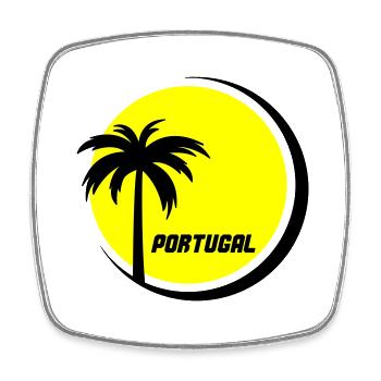 Portugal - Magnet carré - blanc - Devant
