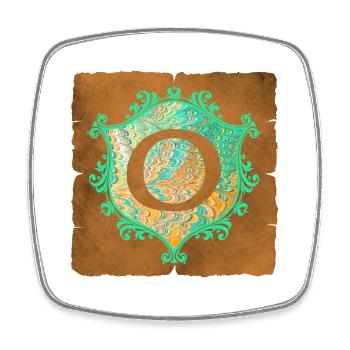 E 36 o - Square fridge magnet - white - Front