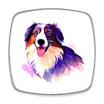 Hunde Hund Australischer Schäferhund Hundehalter - Viereckiger Kühlschrankmagnet - Weiß - Vorne