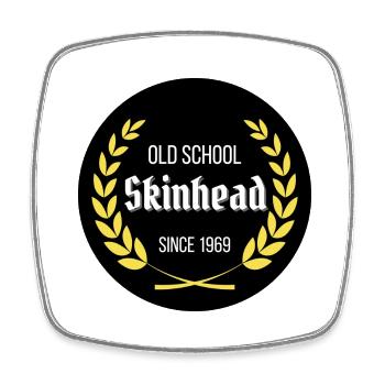 Old Union skinhead since 1969 - Square fridge magnet - white - Front