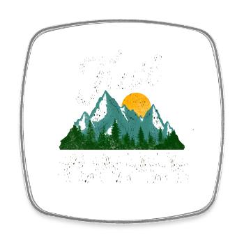 Trail Runner Running Jogging Jogger I Gift - Magnet carré - blanc - Devant