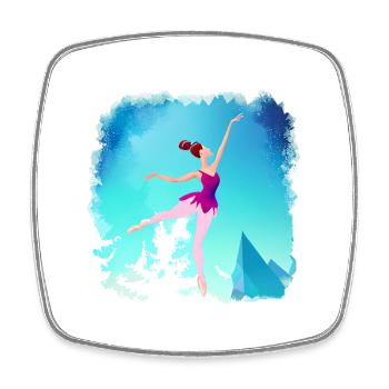 Ballet Dancer Ballerina Dance Class Gift Dance - Square fridge magnet - white - Front