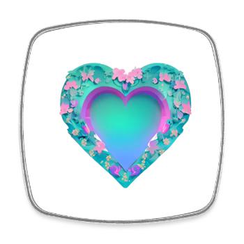 Saint-Valentin Fête des mères Mariage Amoureuse Fiançailles - Magnet carré - blanc - Devant