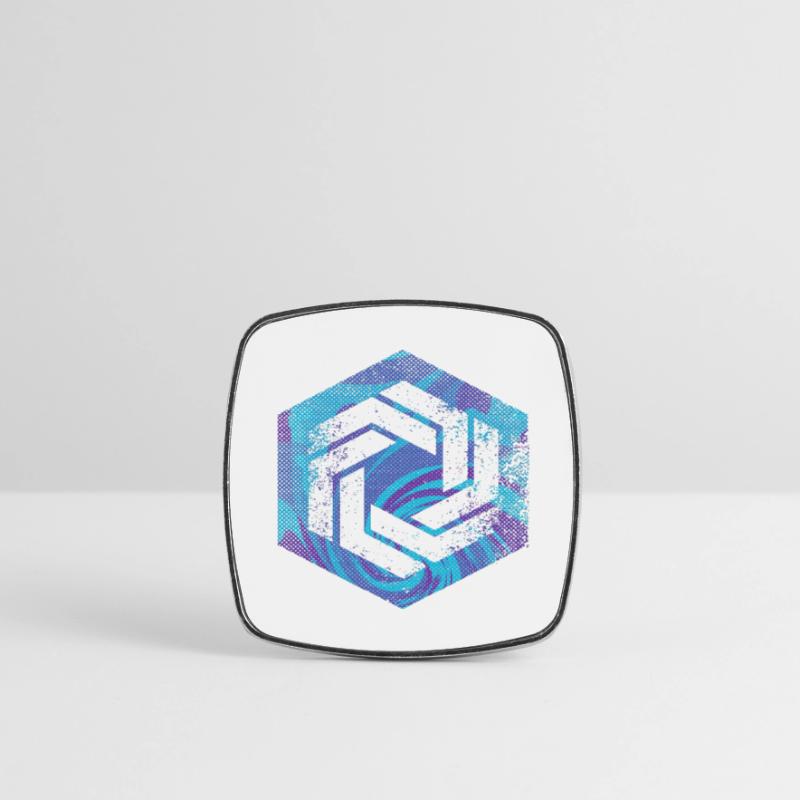 Hexagon-Programmierung Programmierer Codierung geometrisch Viereckiger Kühlschrankmagnet