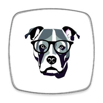 Chien Propriétaire Chiens Chien Propriétaire Terrier Chien - Magnet carré - blanc - Devant