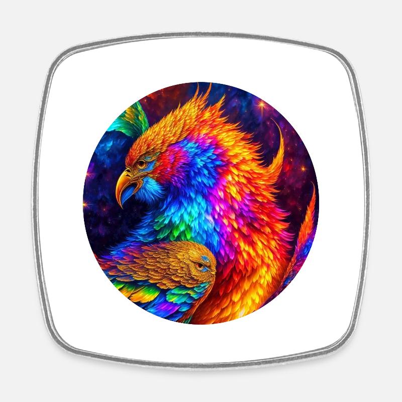Firebird - Magnet carré - blanc