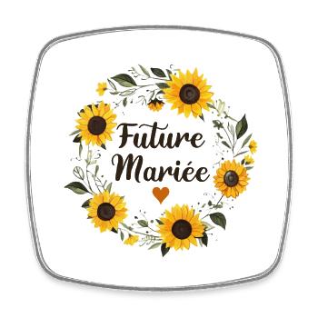 Mariage Femme EVJF Pour Femme Future Mariée - Magnet carré - blanc - Devant