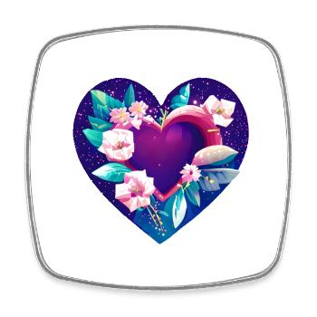 Valentine's Day, Love, Wedding, Mother's Day, Engagement - Square fridge magnet - white - Front
