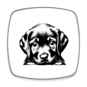 Chiot Golden Retriever Chiens Propriétaires de chiens - Magnet carré - blanc - Devant