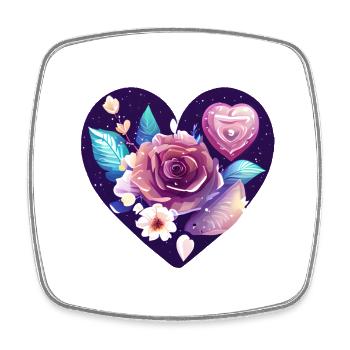 Fête des mères Amour Saint-Valentin Mariage Fiançailles - Magnet carré - blanc - Devant