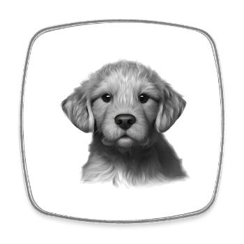 Dog Owners Puppy Golden Retriever Dogs - Square fridge magnet - white - Front