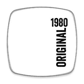 1980 Original 1980 Birthday Gift - Square fridge magnet - white - Front