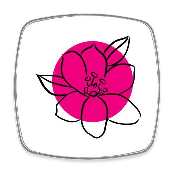 Flower Flower Plant - Square fridge magnet - white - Front