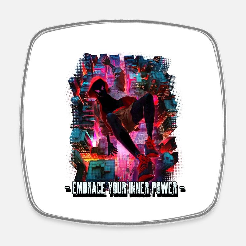 Embrace Your Inner Power - Square fridge magnet - white