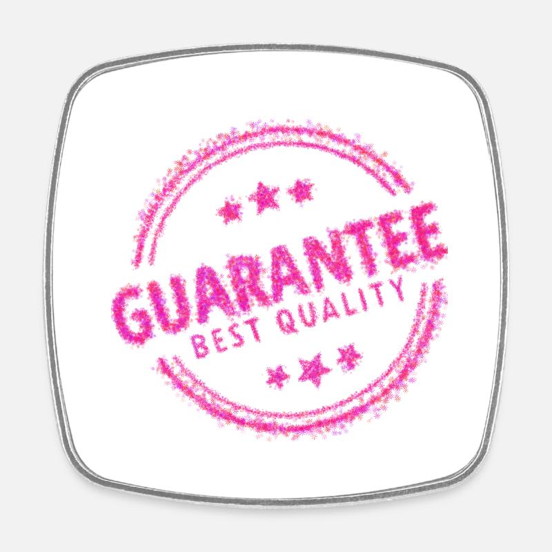 Quality Statement Tee - Square fridge magnet - white