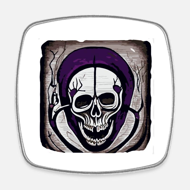 Calaverite - Magnet carré - blanc