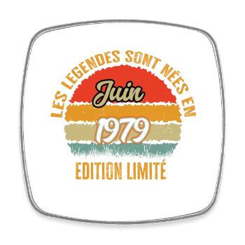 Légendes sont née en Juin 1979 édition limitée - Magnet carré - blanc - Devant