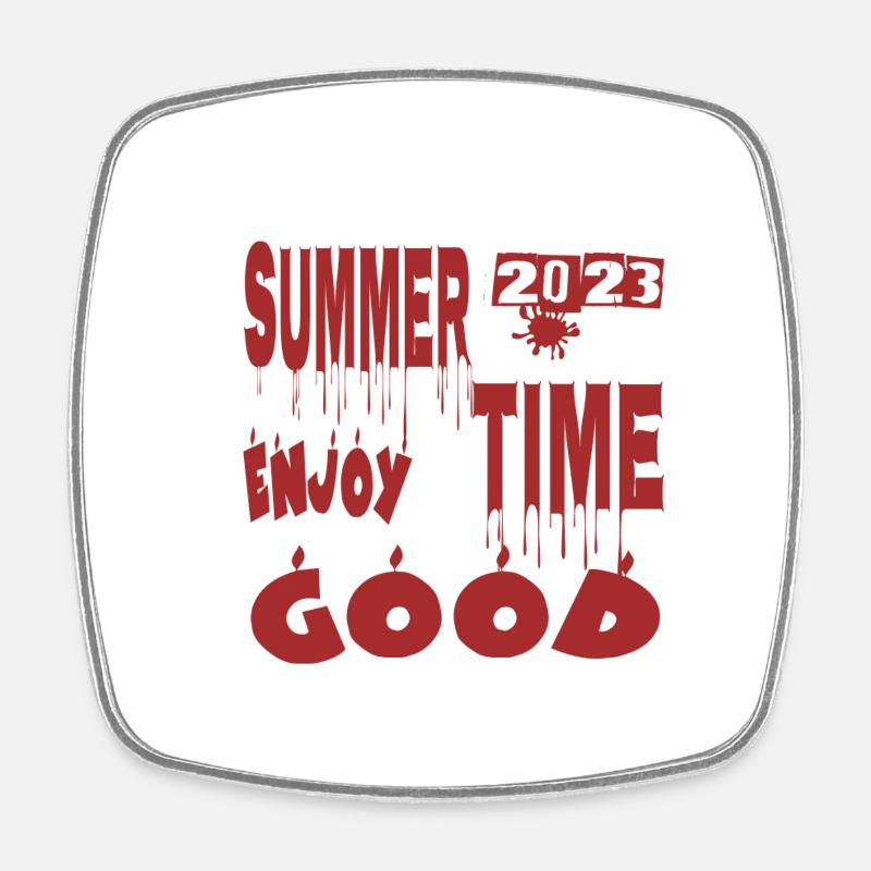 summer 2023 - Magnet carré - blanc