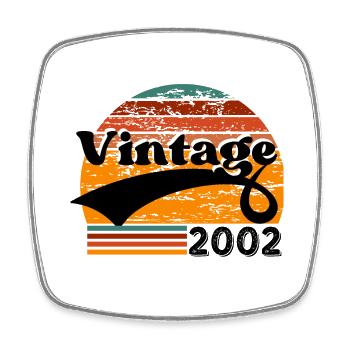 Vintage 2002 - Magnet carré - blanc - Devant