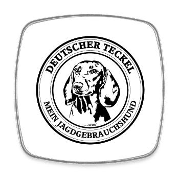 Deutscher Teckel Jagdgebrauchshund Jagdhunde Hunde - Viereckiger Kühlschrankmagnet - Weiß - Vorne