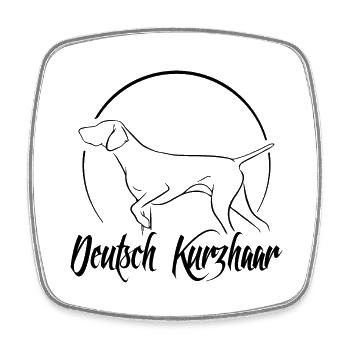 Deutsch Kurzhaar Jagdhunde Hund Wilsigns - Viereckiger Kühlschrankmagnet - Weiß - Vorne
