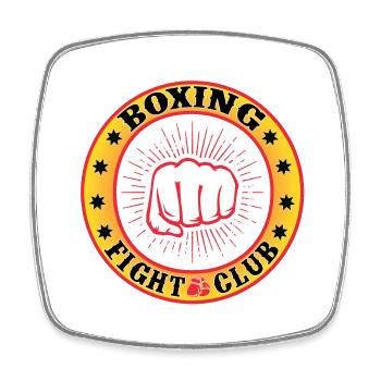 Boxing Fight Club Design - Viereckiger Kühlschrankmagnet - Weiß - Vorne