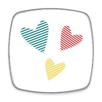 FATHER's DAY. HAPPY BIRTHDAY DAD. DAD. HAPPY BIRTHDAY - Square fridge magnet - white - Front