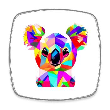 Koala Bear - Viereckiger Kühlschrankmagnet - Weiß - Vorne