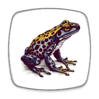 The poisonous poison dart frog lives in the tropics - Square fridge magnet - white - Front
