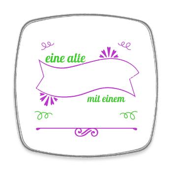 funny carpenter present idea carpentry statement - Viereckiger Kühlschrankmagnet - Weiß - Vorne