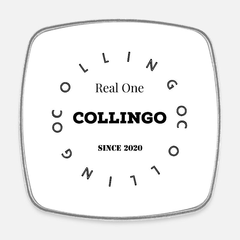 Collingo - Magnet carré - blanc