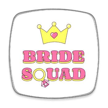 Bride squad - Viereckiger Kühlschrankmagnet - Weiß - Vorne