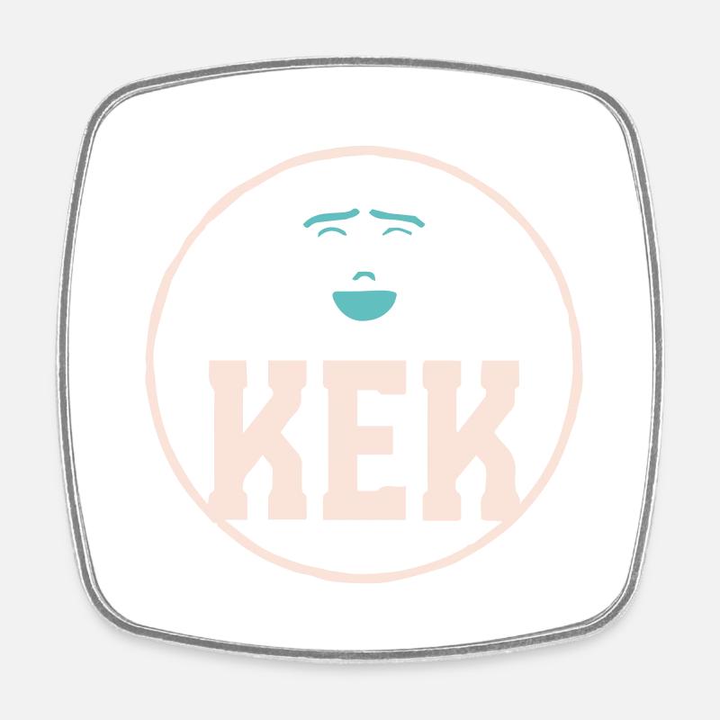 Kek1 - Square fridge magnet - white